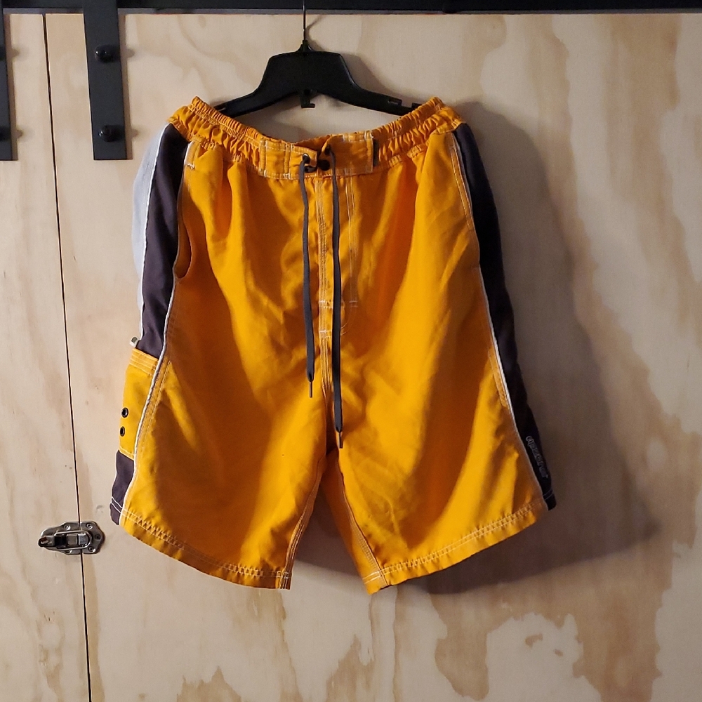 Ripzone Yellow and Black Swim Shorts